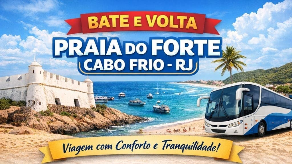 Praia do Forte Cabo Frio (RJ) de 20 a 22 de Março 2026